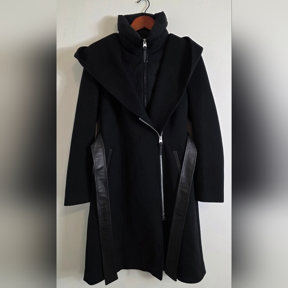 Mackage SHIA-SLB 2-in-1 double-face wool coat with removable bib M - Picture 5 of 12